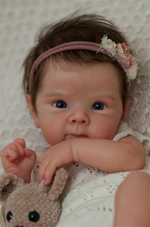 Anano Re-Born Baby Doll Full Body Soft Silicone Vinyl Babies Look Like Realistic Reborn Baby Girl Real Life Baby Dolls