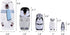 Yoption 5Pcs Russian Matryoshka Dolls Handmade Wooden Polar Bear Penguin Nesting Dolls Set for Kids Christmas Birthday Toy Gift (Polar Bear)
