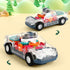 Nenekal Transparent Electric Police Car Gear Toy with Flashing Lights & Music, Toddler Gift for Boys & Girls 3+