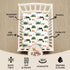 4 Pack N Play Sheets Woodland Forest Animals, Fitted Baby Sheets for Standard Pack and Plays and Mini Cribs