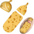 DTYYFBSN Personality Cheese Newborn Swaddling Blanket Beanie Hat Funny Blanket Sleeping Bag New