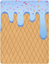 Pigsaly 27x39 Inch Crib Sheets Light Blue Gradient Ice Cream Drip Baby Sheet for Standard Crib Mattress Boys Girls