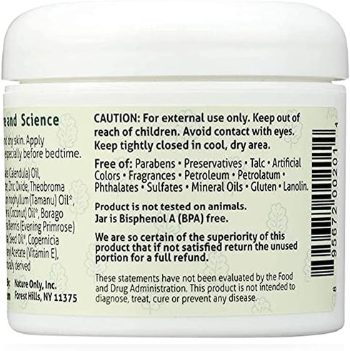 Nature Only Wholesome Diaper Cream. Calm, Nourish and Soothe Diaper Rash. Natural & Organic - 4 oz (Pack of 1)