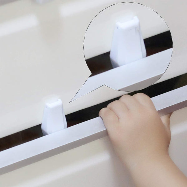 EUDEMON 8 Pack Kids Proofing Safety Drawer Stoppers, Baby Safety Child Proofing Pinch Guards (White)