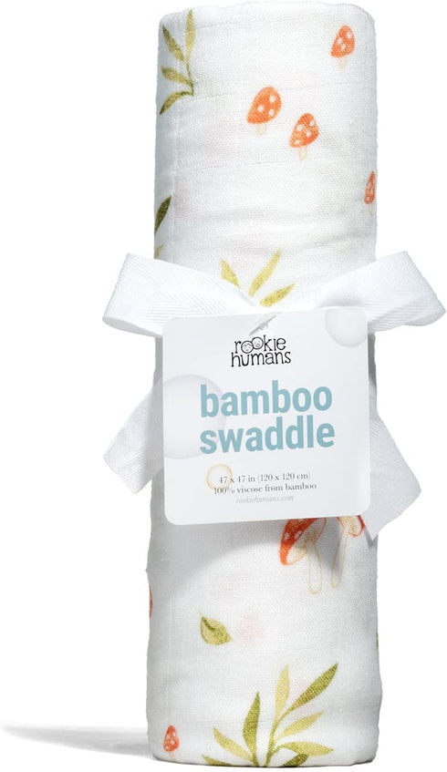 47 47 inches Rookie Humans Super Soft Viscose from Bamboo Muslin Swaddle Blankets for Baby Girls and Boys Silky Soft