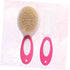 PERSELOSO 2pcs Set Newborn Hair Brush Hairbrush Boy Girl Comb Kit Care Comb Brush