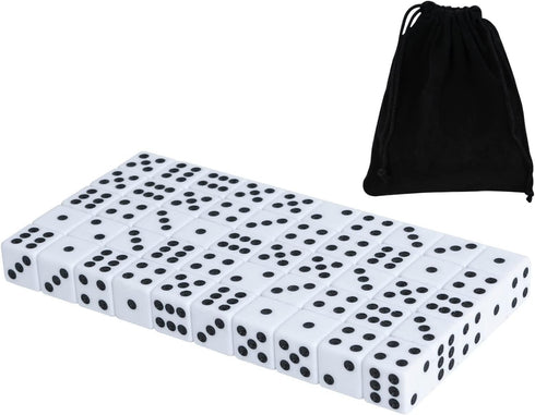 50 Pack 16MM White Dice - Six Sided Standard Opaque White Dice