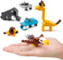 Wild Safari Toys - 12 Surprise Animal Eggs Standard Size Building Blocks STEM Toys - Educational Kids 3D Puzzle Party