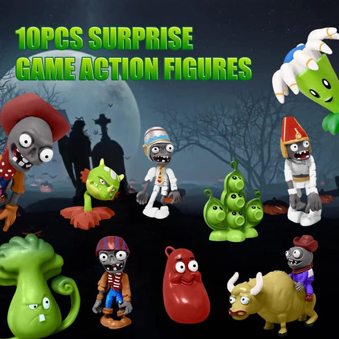 Action Figures Set, 10 Pieces Mini Figurines, PVC Toys for Kids and Fans, Ideal for Collection