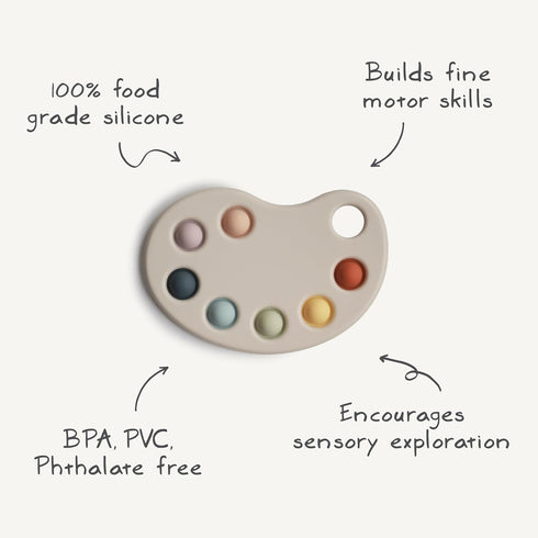 mushie Paint Palette Press Toy