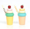 Wooden Ice Cream Toys for Kids, Pretend Play Food Toy for Toddlers