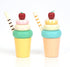 Wooden Ice Cream Toys for Kids, Pretend Play Food Toy for Toddlers