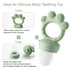 KERRT 3-12 (Green1) KEERT Baby Fruit Feeder with Popsicle Mold, Teething Teethers for Babies Months,Teething Toys