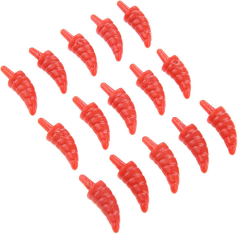 Yetaha 50PCS Mini Snowman Nose Plastic Red Noses for DIY Christmas Decoration Craft