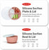 REMONDA 23-Piece Set (OrangeC1 BPA-Free Silicone Baby Feeding | Extra Large Suction Plates, Toddler Bowls, Self Feeding