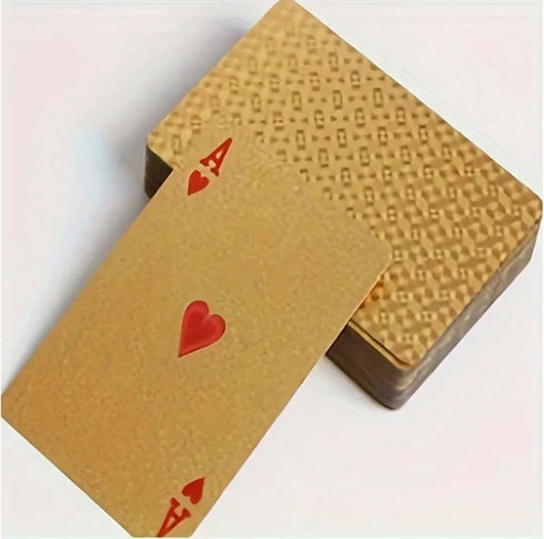 Gold Diamond Playing Cards - Durable and Waterproof, Perfect for Magic, Poker, Parties, Memorable Gifts