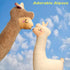 Hofun4U 39 Inch Llama Plush Pillow, Alpaca Stuffed Animal, Christmas Holiday Birthday Gift (White)