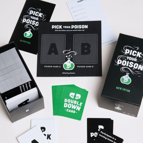 Pick Your Poison After Dark Party Game -The What Would You Rather Do? Family Card Game for White Elephant Parties