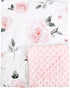 david's kids Micro Fleece Minky Baby Blanket for Girls with Double Layer
