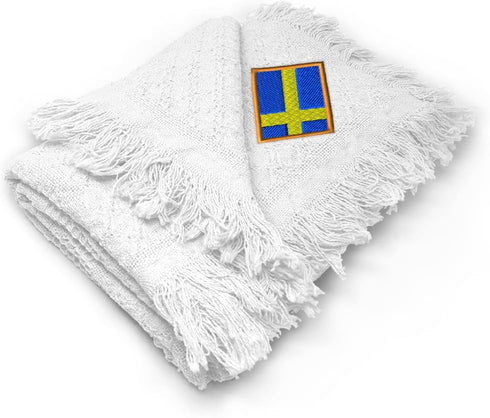 Fastasticdeals Custom Embroidery Nursery Bedding Baby Blankets for Boys & Girls Sweden Cotton
