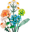 Flower Bouquet Building Blocks Set, Creative Artificial Eternal Flower Plant Models, Home
