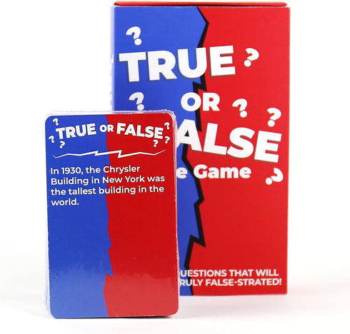 Gift Republic True Or False Trivia - 100 Questions Card Game