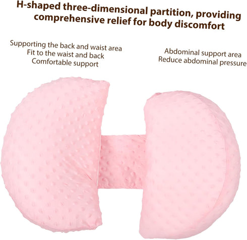 Multifunctional Cooling Maternity Support Pillow Comfortable Lumbar Cushion for for Pregnancy Back and Abdomen Support