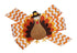 WD2U Baby Girls 4.5" Thanksgiving Hair Bow on Stretch Headband, Pilgrim Tom Turkey