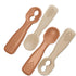 Silicone Baby Spoon Set, 4 Spoons for Self Feeding 6+ Months, BPA Free Baby Led Weaning (Sunrise/French Beige)