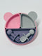 MIX COLOR SILICON BABY FEEDING SET, BABY LED WEANING SUPPLIES, BABY EATING SUPPLIES (Pink Grey Purple)
