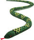 Plush Giant Snake Stuffed Animal - Realistic 110 Inches Toy Gifts for Boys and Girls with Red Eyes