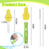 INVODA 12 Piece Sponge Nipple Bottle Brushes, Baby Bottle Brush with 4 Piece Nipple Cleaner, 4 Piece Replacement Heads and 4 Piece Straw Brushes by INVODA