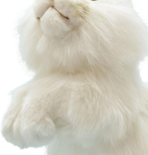 Rabbit Plush Animal Toy, 13", White - Hansa
