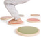 Fun Wooden Stepping Stones for Kids - Safe Non-Slip Obstacle Course and Sensory Toy Set of 6 for Ages 1-4