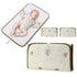 GKOXUQ Portable Baby Changing Pad Foldable & Water Proofing Mat Built-in Mesh Pocket for Newborns and Parents During