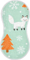 decor gift Cotton Burp Cloths Muslin Breathable Merry Christmas Fox White Green spit up