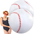 Meooeck 2 Pcs Giant Inflatable Beach Balls 40 Inch Large Baseball PVC Blow Up Float Toys for Summer Pool Party Games