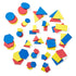 hand2mind Foam Attribute Blocks Student Kit, Geometry Set, Preschool Learning, Set of 60 Blocks