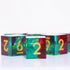 6PCS 16mm D6 Resin Dice Set for DND Dungeons and Dragons Role Playing Game (Green + Red)