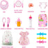 Set 14-16 Inch 18 Inch Set BNUZEIYI Baby Doll Accessories - Feeding and Caring with Bottles Doll Diaper and Changing
