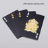 Waterproof Playing Cards - Plastic Deck of Gift Poker Cards in Black Diamond Design