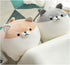 Shiba Inu Dog Plush Pillow, Corgi Stuffed Animal Hug Pillow Gifts for Boys & Girls (Brown, 11.8in)