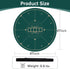 CONTINUE 47 x 47 Inch Anti-Slip Rubber Poker Table Mat for 8 Players with Carrying Bag for Texas Hold'em, Blackjack,