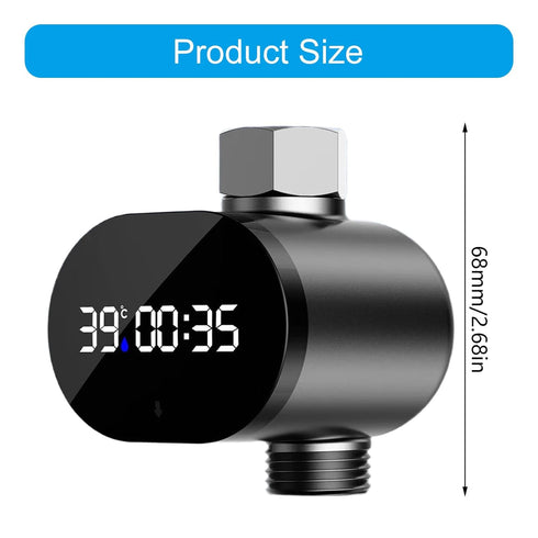 Bokcztml & Elder LED Thermometers & Timer Innovative Flows Power Generation Easy to Use for Bath Timer