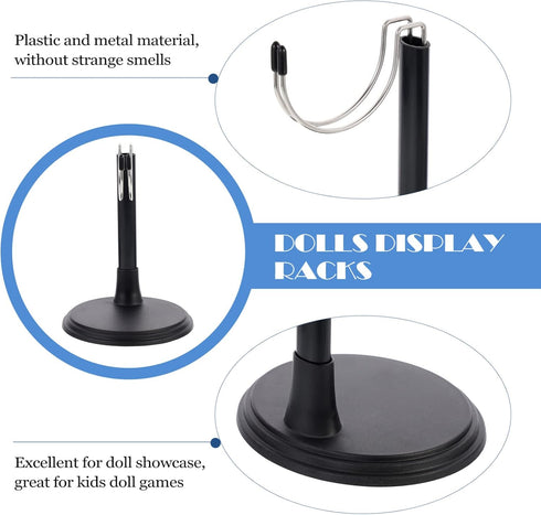 2 Sets Doll Stand Displaying Stand, Practical Doll Bracket for Dolls Display Racks