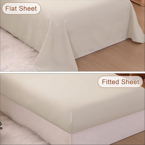 Set Set, 4 Set Wowelife Toddler Comforter for Girls, Pale Beige Toddler Bedding Pieces Double Ruffles Soft
