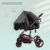 ITODA Universal Mesh Baby Stroller Sun Shades, Breathable Travel Outdoor Protective Cover for Seats, Bassinets, and