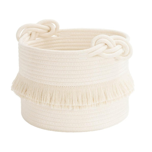 CherryNow Small Woven Storage Baskets, 9.5'' x 7'' inches Cotton Rope Decorative