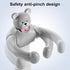 loyliawa Adjustable Baby Shower Stand with Anti-Slip Base, Huggable Bear Bath Support, Portable Baby Shower Stand, Bath