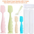 4 Pack Brush(2 2 3 Diaper Cream Spatula with Case, Soft Baby Butt Spatula baby diaper cream Applicator,Silicone Diaper